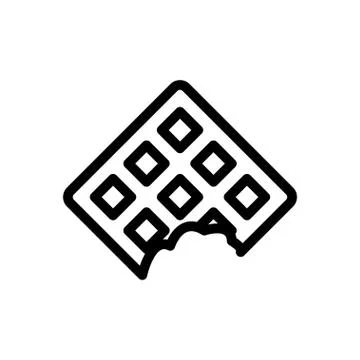 Biscuit thin line icon イラスト素材