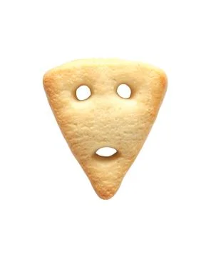 Biscuit on white Stock Photos