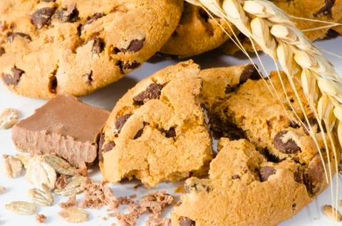 Biscuits and chocolate Foto stock