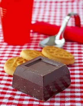 Biscuits and Chocolate Stock Photos