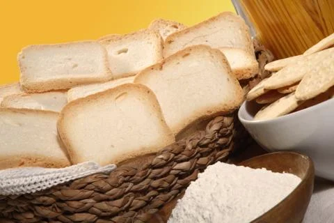 Biscuits and crackers Stock Photos