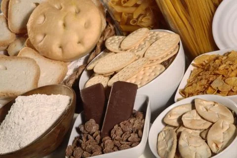 Biscuits and crackers Stock Photos