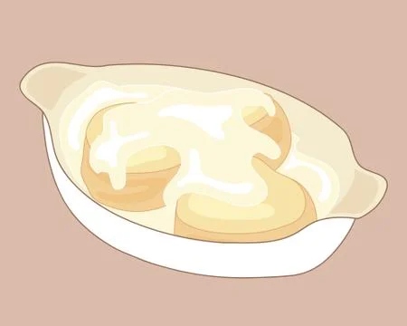 Biscuits and gravy Stock Illustration