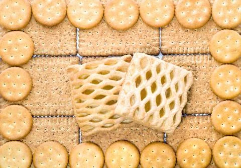 Biscuits (background) Stock Photos