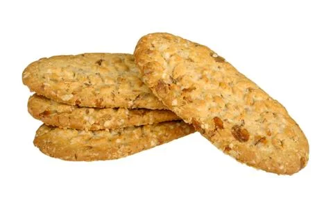 Biscuits with cereals Stock Photos