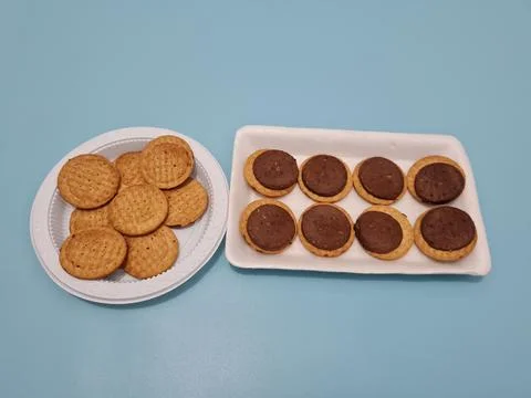 Biscuits chocolate Stock Photos