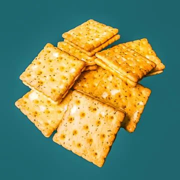 Biscuits is filled with cheese Stock Photos