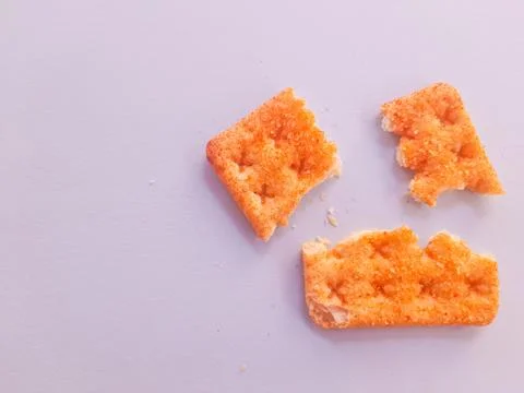 Biscuits flavored with beef floss or shredded beef, namely dried beef flakes Stock Photos