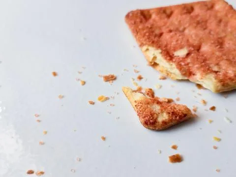 Biscuits flavoured with abon sapi or shredded beef, namely dried beef flakes Stock Photos
