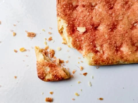 Biscuits flavoured with abon sapi or shredded beef, namely dried beef flakes Stock Photos