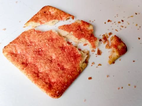 Biscuits flavoured with abon sapi or shredded beef, namely dried beef flakes Stock Photos