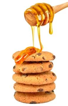 Biscuits with honey Foto stock