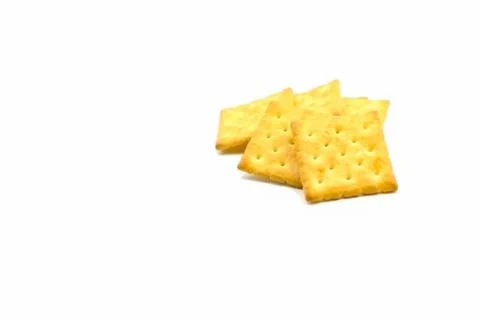 Biscuits isolate Sort on white back ground Stock Photos