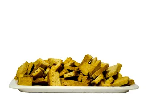 Biscuits isolate on white color background Stock Photos