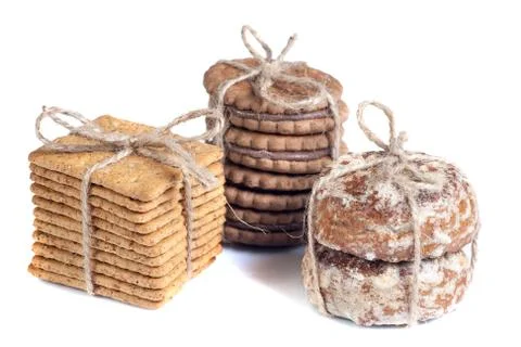 Biscuits isolated Foto stock