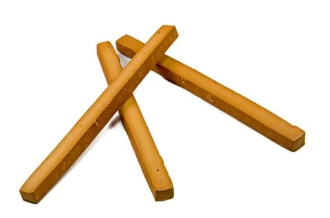 Biscuits isolated on white background Stock Photos