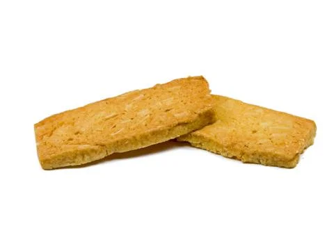 Biscuits isolated on white background Stock Photos