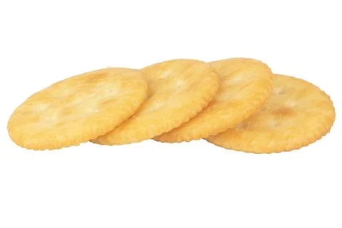 Biscuits isolated on white background Stock Photos