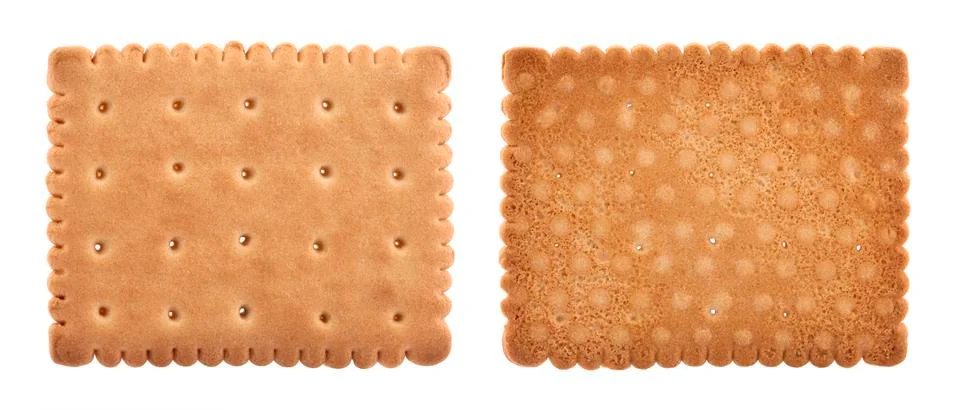 Biscuits isolated on white Stock Photos