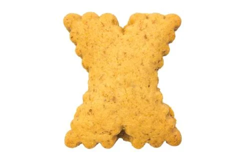 Biscuits letters. Words Stock Photos