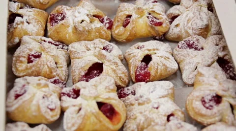 Biscuits  from the oven Stock Footage 51444971