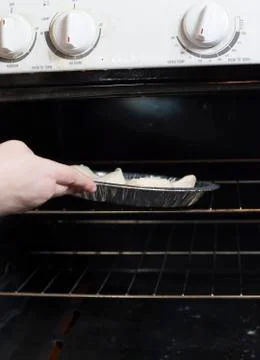 Biscuits in the Oven Stock Photos