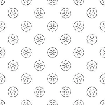 Biscuits pattern seamless Stock Illustration