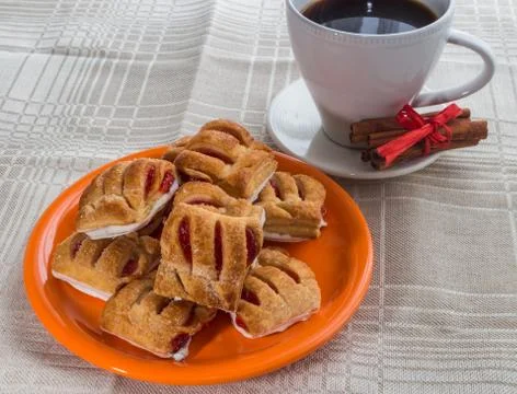 Biscuits on a plate Stock Photos