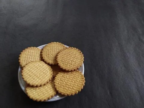 Biscuits on a plate. Stock Photos