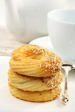 Biscuits for tea. Stock Photos