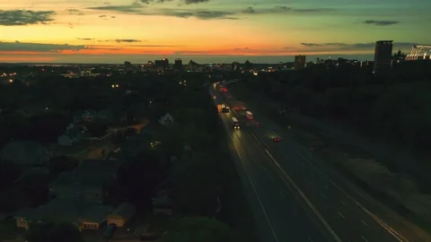 Bisects the City - Syracuse, NY Video stock 336462397