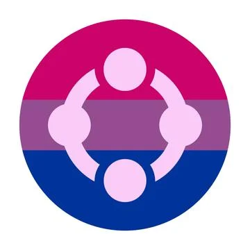 Bisexual Fetish flag vector illustration isolated. Illustrazione stock