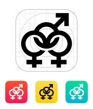Bisexual icon Stock-Illustration
