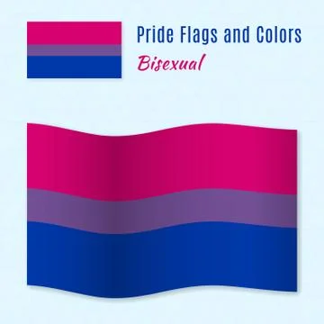 Bisexual pride flag with correct color scheme. Stock Illustration
