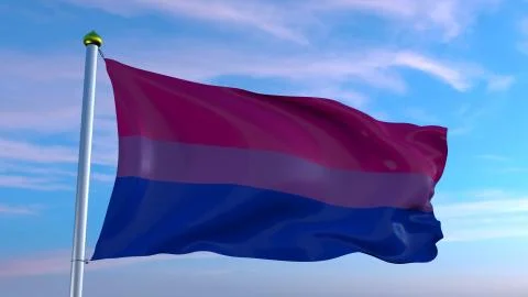 Bisexual pride flag Illustrazione stock