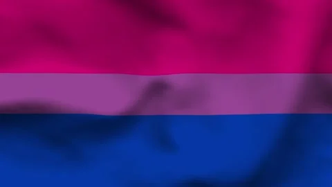 Bisexual Pride Flag Textured Fabric Background Stock Footage 336182689