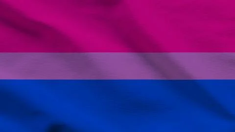 Bisexual Pride Flag Textured Fabric Background Stockillustratie