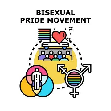 Bisexual pride movement advocating for equality and inclusion Stock Illustration