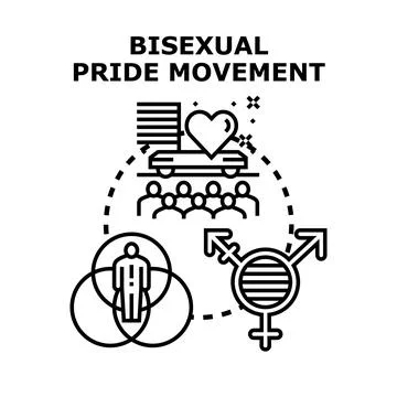 Bisexual pride movement advocating for equality and inclusion Stock Illustration