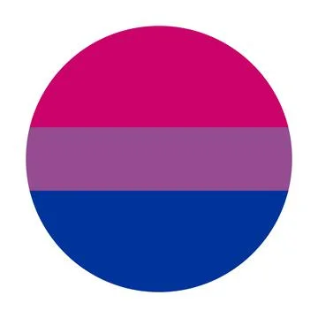 Bisexual pride vector flag with correct color scheme. Stock Illustration