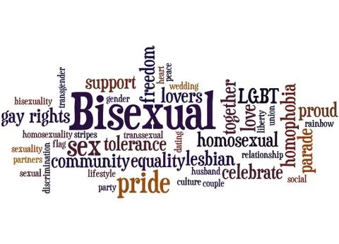 Bisexual, word cloud concept 5 Stock Photos