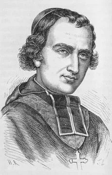 Bishop. Affre, Archbishop of Paris, 1832-1867, History of France by Henri Mar Stock Illustration