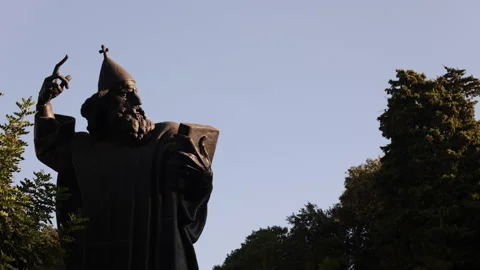 Bishop of Nin, Grgur Ninski, Gregory of Nin, Statue Split,Croatia Stock Footage 237761738