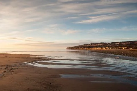 Bishop's beach in evening. Stock Photos