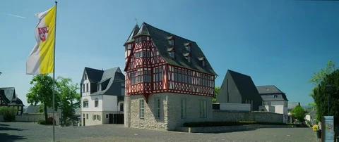The  bishops residence (RED 5K ws 21:9) Video stock 77142435