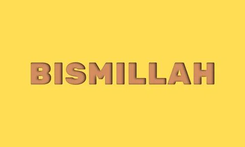 BISMILAH Stock Illustration