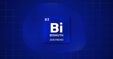 Bismuth chemical element Periodic Table Stock Footage 300776290