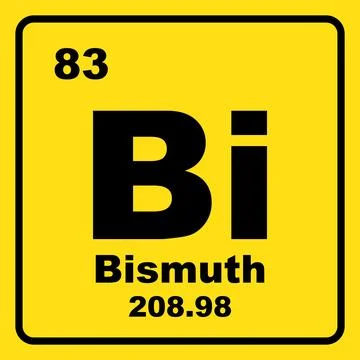Bismuth chemistry icon Stock Illustration