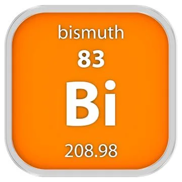Bismuth material sign 写真素材