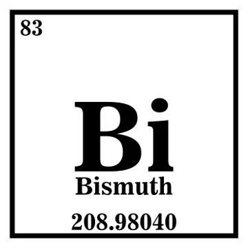 Bismuth Periodic Table of the Elements Vector illustration eps 10 イラスト素材